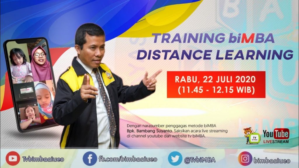 Training biMBA Distance Learning (Rabu, 22 Juli 2020)