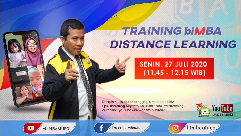 Training biMBA Distance Learning (Senin, 27 Juli 2020)