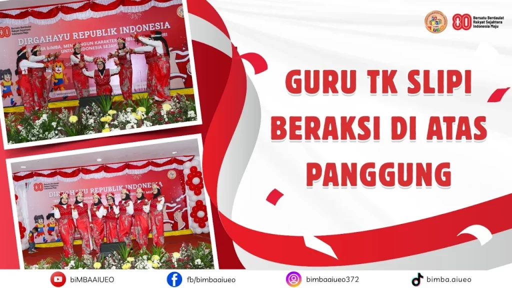 GURU TK SLIPI TAMPIL MEMUKAU DENGAN TARIAN TRADISIONAL