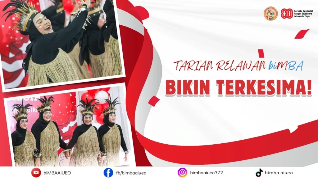 WOW! TARI TRADISIONAL RELAWAN biMBA PUSDIKLAT TOMANG MERIAHKAN HUT RI 80