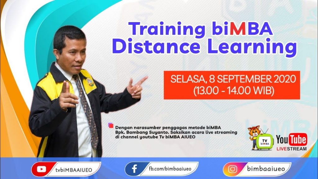 Training biMBA Distance Learning (Selasa, 8 September 2020)