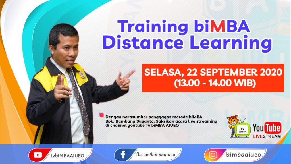 Training biMBA Distance Learning (Selasa, 22 Sepember 2020)