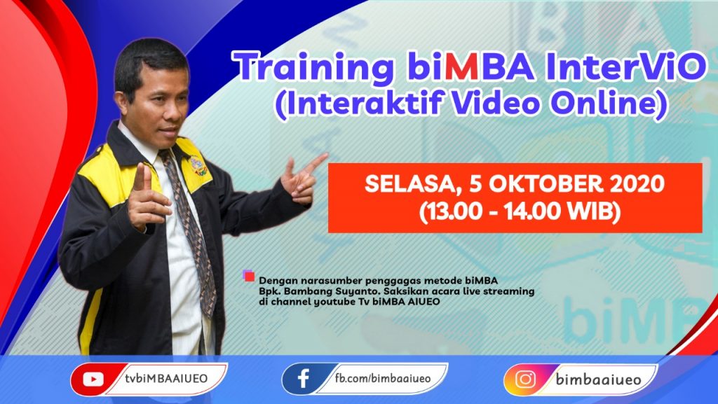 Training biMBA AIUEO InterViO (Selasa 6 Oktober 2020)