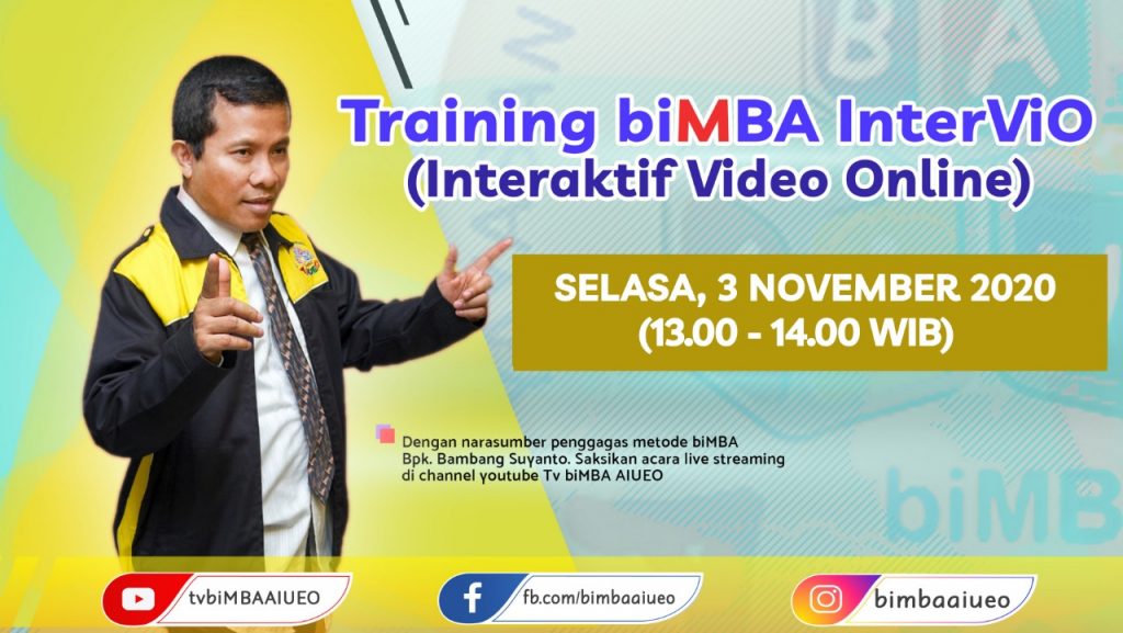 Training biMBA AIUEO InterViO (Selasa, 03 November 2020)