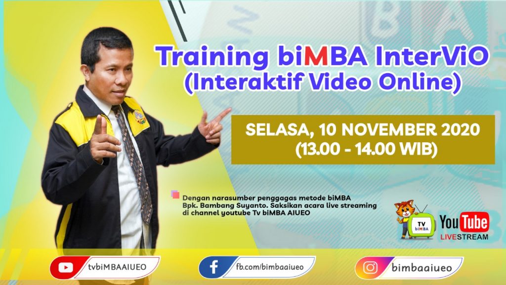 Training biMBA AIUEO InterViO (Selasa, 10 November 2020)