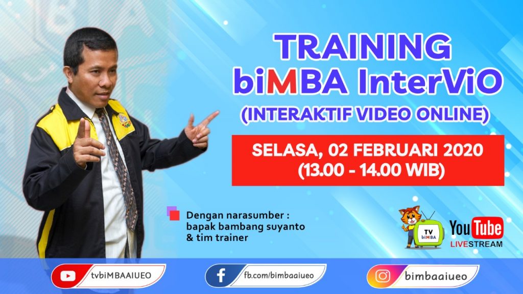 Training biMBA InterViO  (Selasa, 02 Februari  2021)