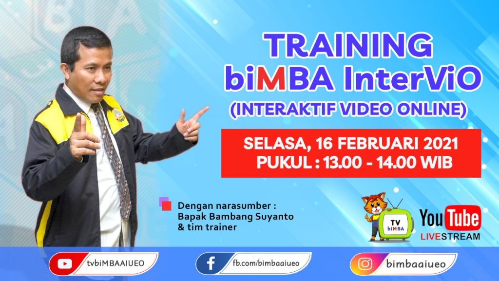 Training biMBA InterViO (Selasa, 16 Februari 2021)