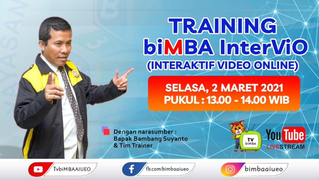 TRAINING biMBA INTERVIO (SELASA, 2 MARET 2021)