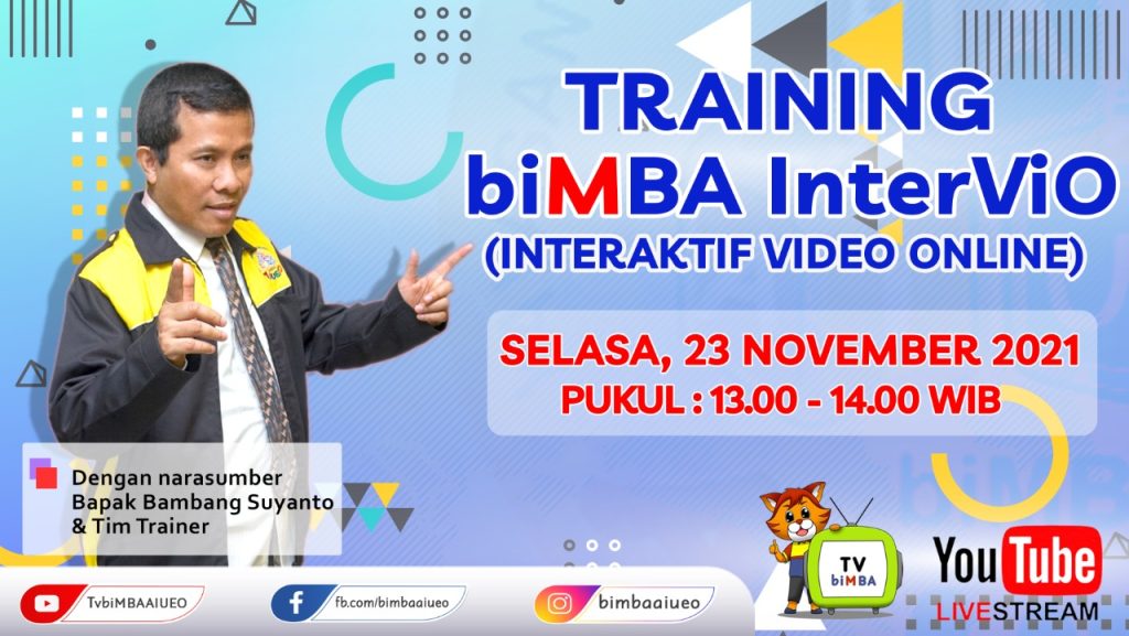 TRAINING biMBA INTERVIO (SELASA, 23 NOVEMBER 2021)