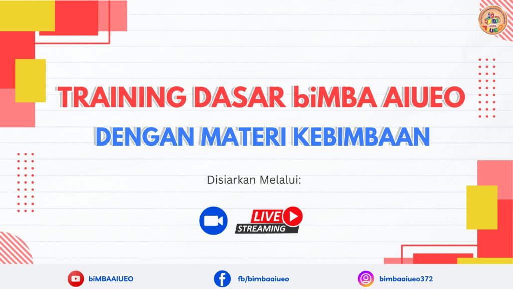 TRAINING DASAR biMBA MATERI KEbiMBAAN (SENIN, 06 JANUARI 2025)