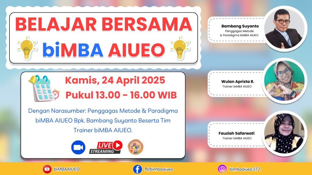 UDAH BUGARKAH KITA SEBAGAI RELAWAN PEMBELAJAR biMBA AIUEO?