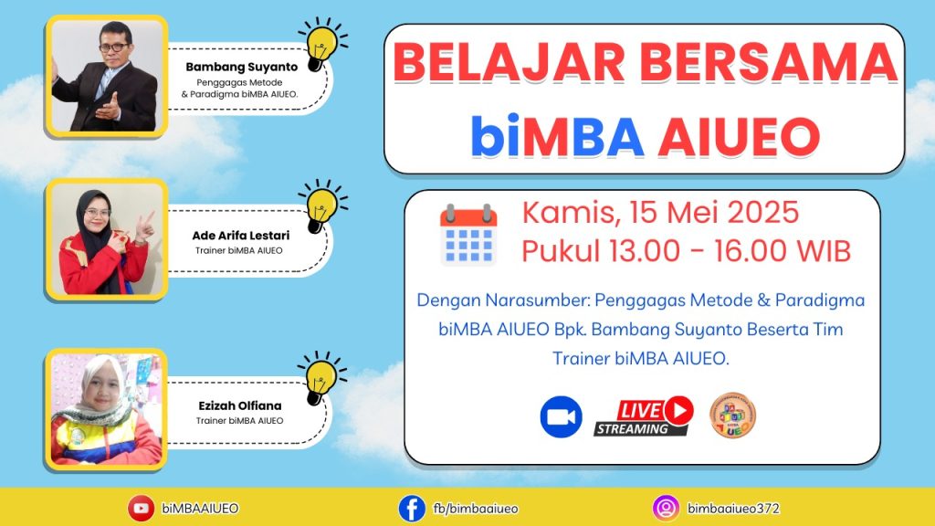 AYO MENJADI RELAWAN PEMBELAJAR biMBA YANG BERMENTAL KAYA