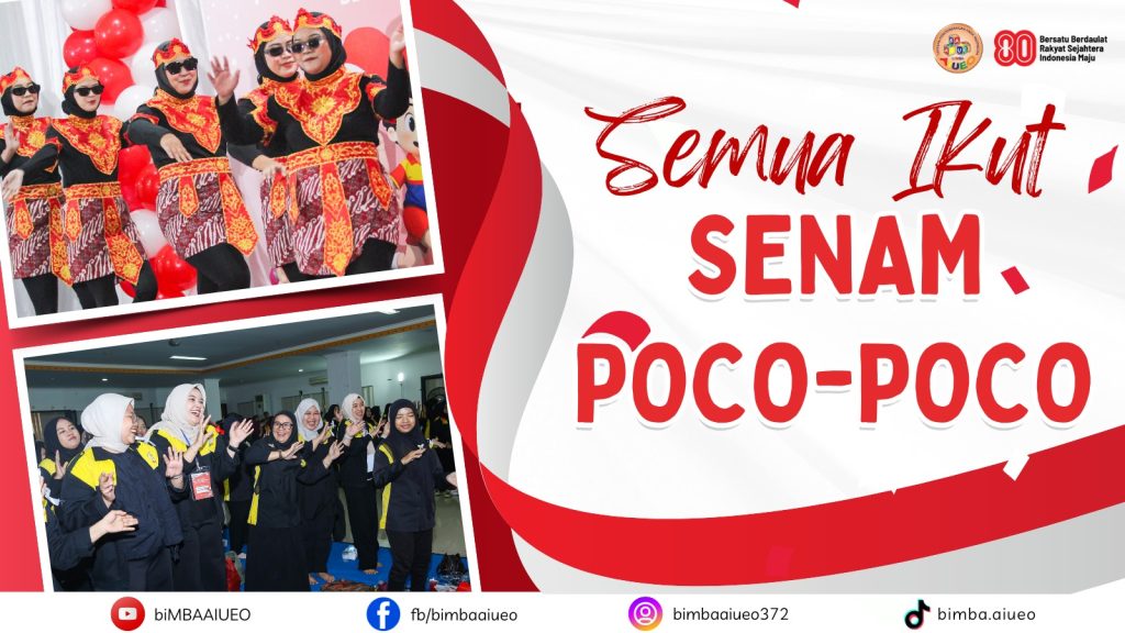 MERIAHKAN HUT RI, biMBA KEMANDORAN SENAM POCO-POCO AUTO KOMPAK!