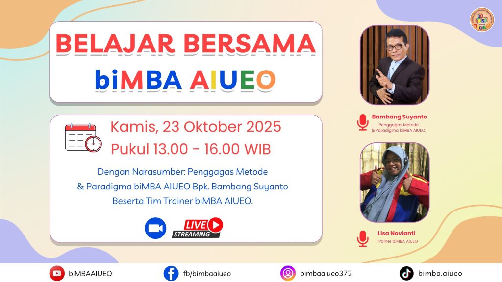 KURIKULUM TULIS DIKTE 2 biMBA AIUEO – BBb