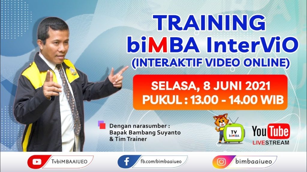 TRAINING biMBA INTERVIO (SELASA, 08 JUNI 2021)